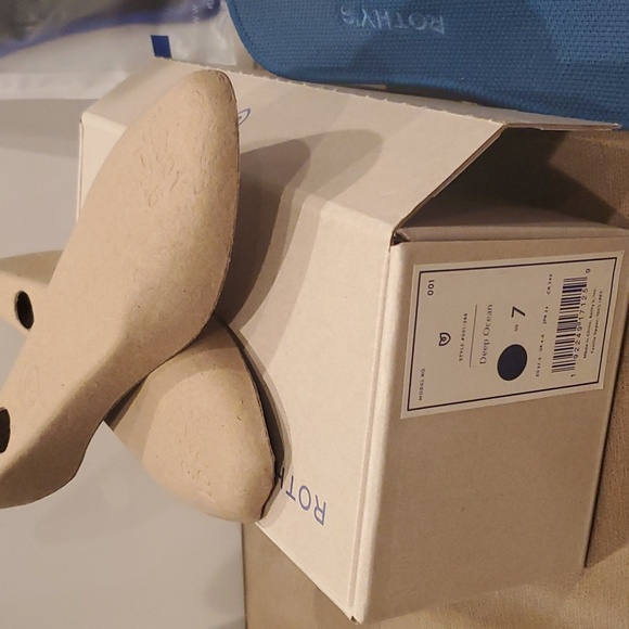 Rothy's The Flat Deep Ocean sz 7 w New Insoles - Picture 4 of 7